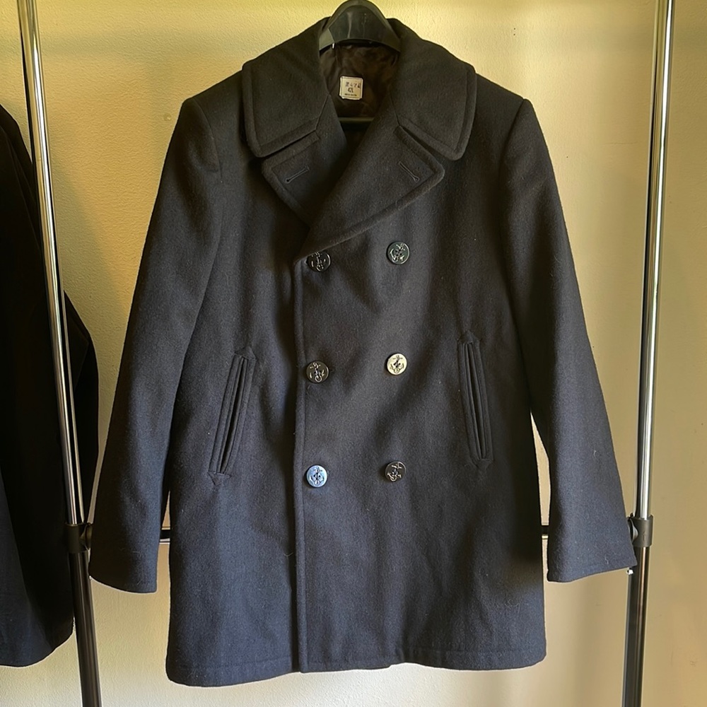 Navy Issue Wool Pea Coat
